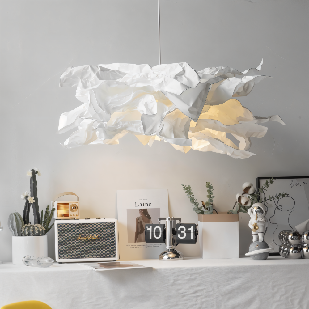 OriCloud Pendelleuchte - Klassische Anpassbare Weiße Papier DIY Hängelampe