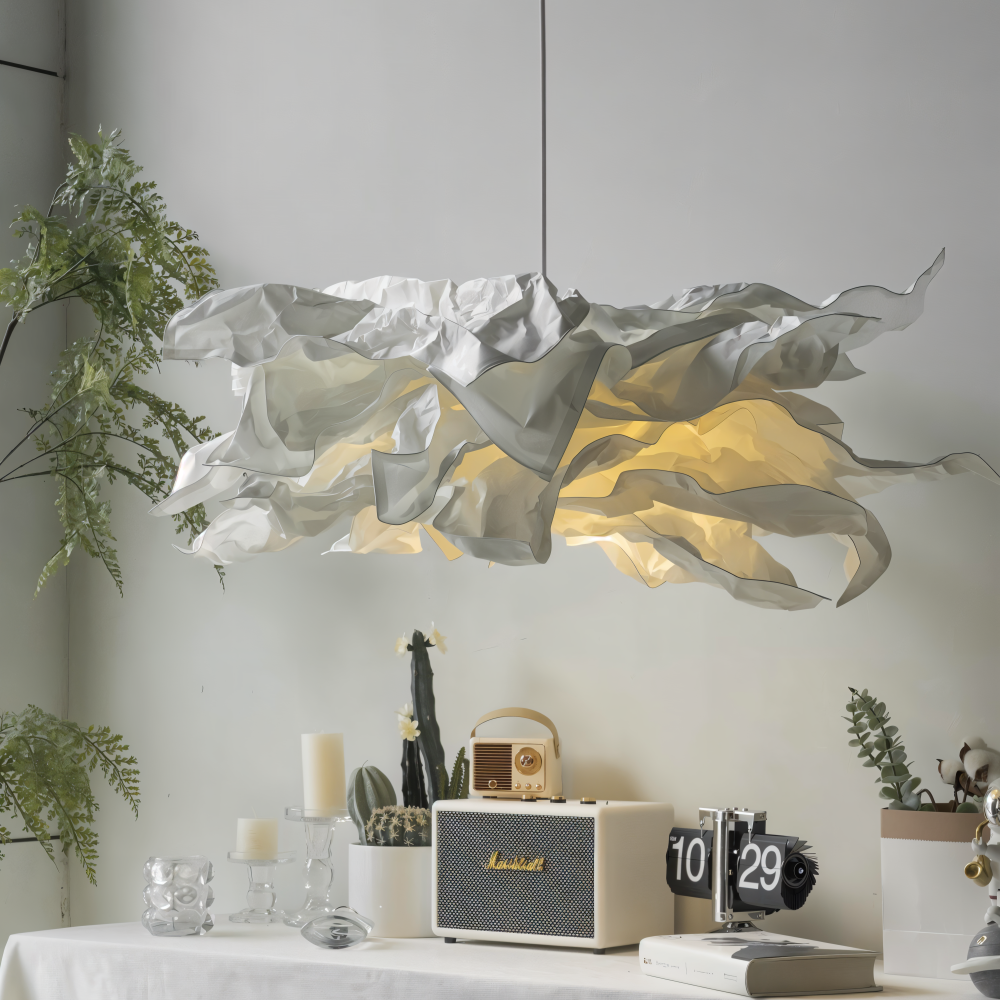 OriCloud Pendelleuchte - Klassische Anpassbare Weiße Papier DIY Hängelampe