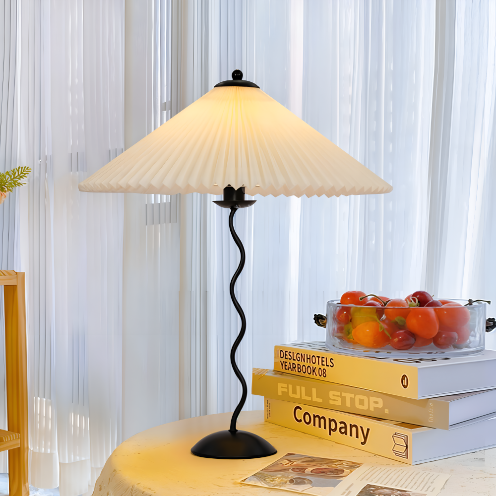 Ori Squiggle Lampe - Gefaltete Tischlampe- Origami LED Tischlampe
