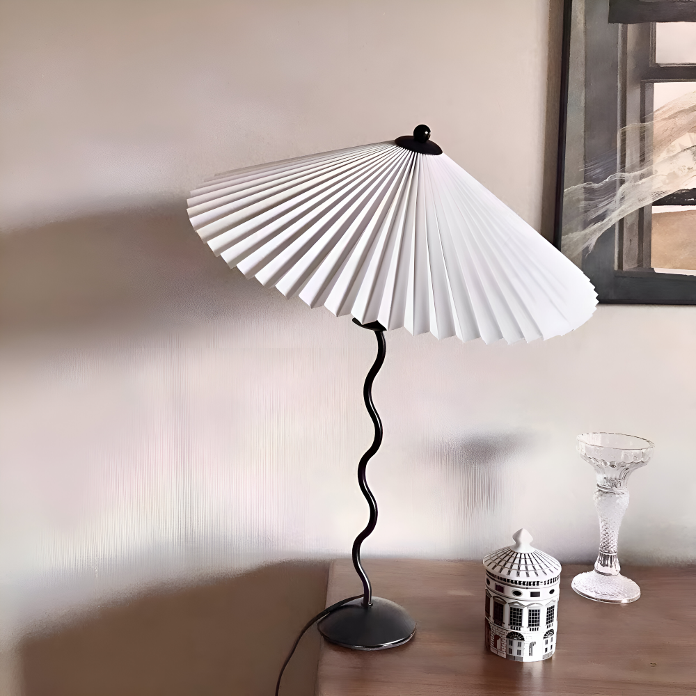 Ori Squiggle Lampe - Gefaltete Tischlampe- Origami LED Tischlampe