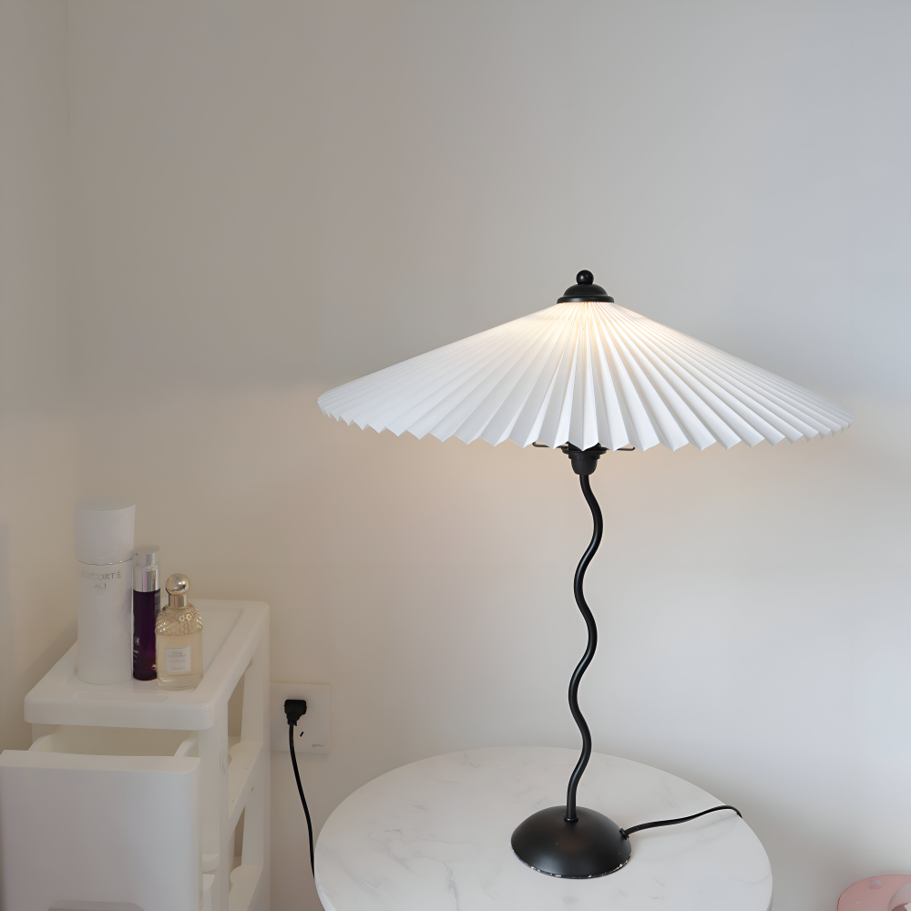 Ori Squiggle Lampe - Gefaltete Tischlampe- Origami LED Tischlampe