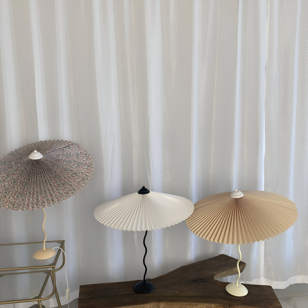 Ori Squiggle Lampe - Gefaltete Tischlampe- Origami LED Tischlampe