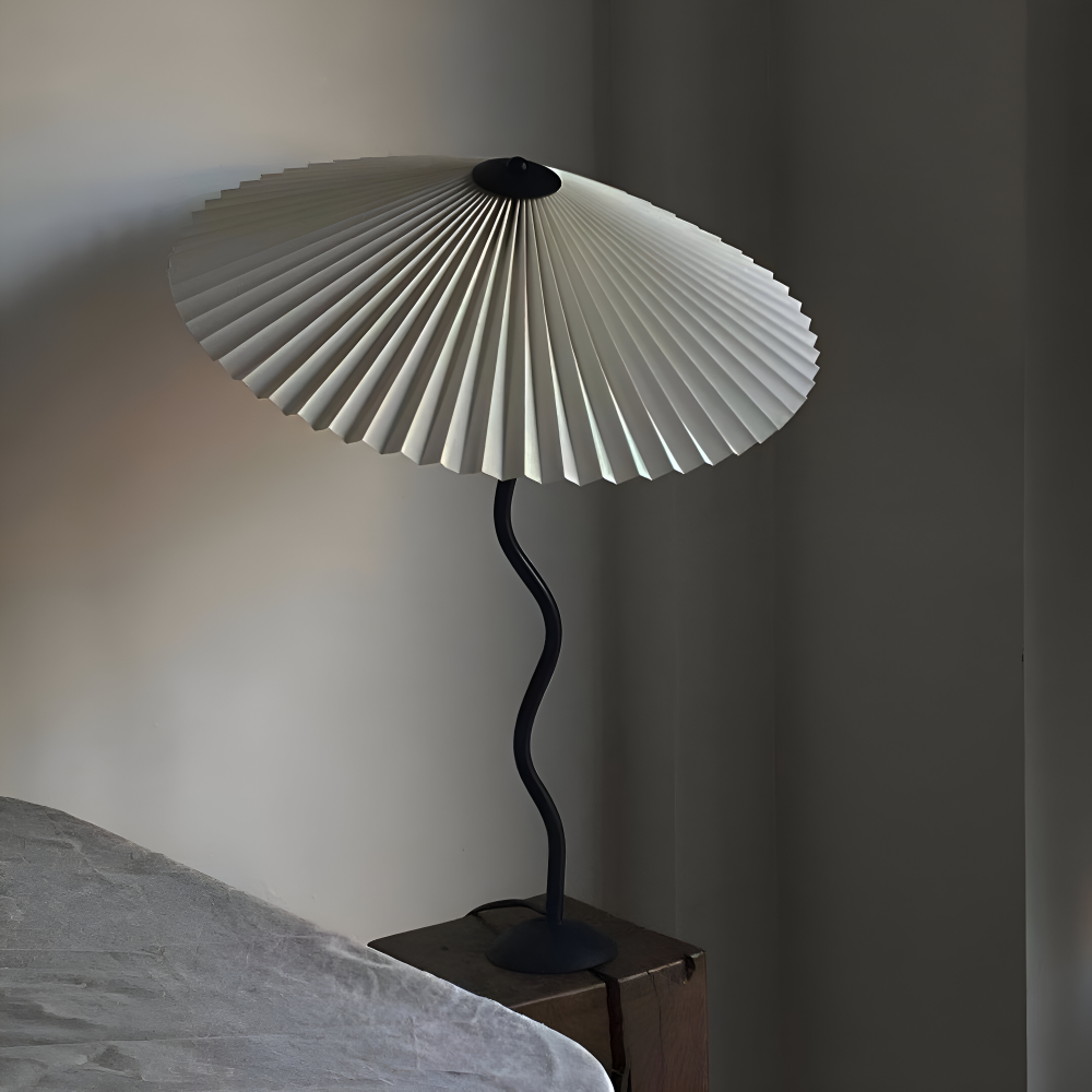 Ori Squiggle Lampe - Gefaltete Tischlampe- Origami LED Tischlampe