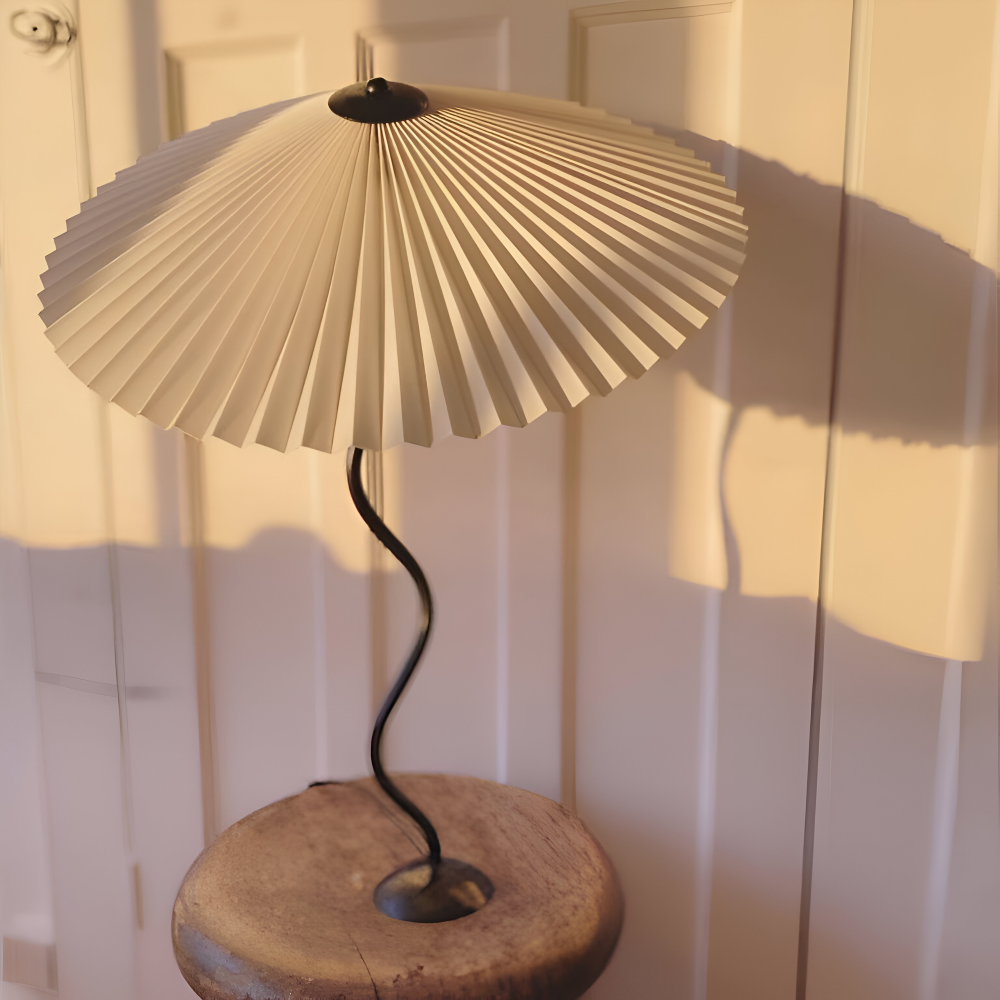 Ori Squiggle Lampe - Gefaltete Tischlampe- Origami LED Tischlampe