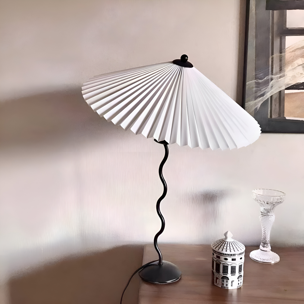Ori Squiggle Lampe - Gefaltete Tischlampe- Origami LED Tischlampe