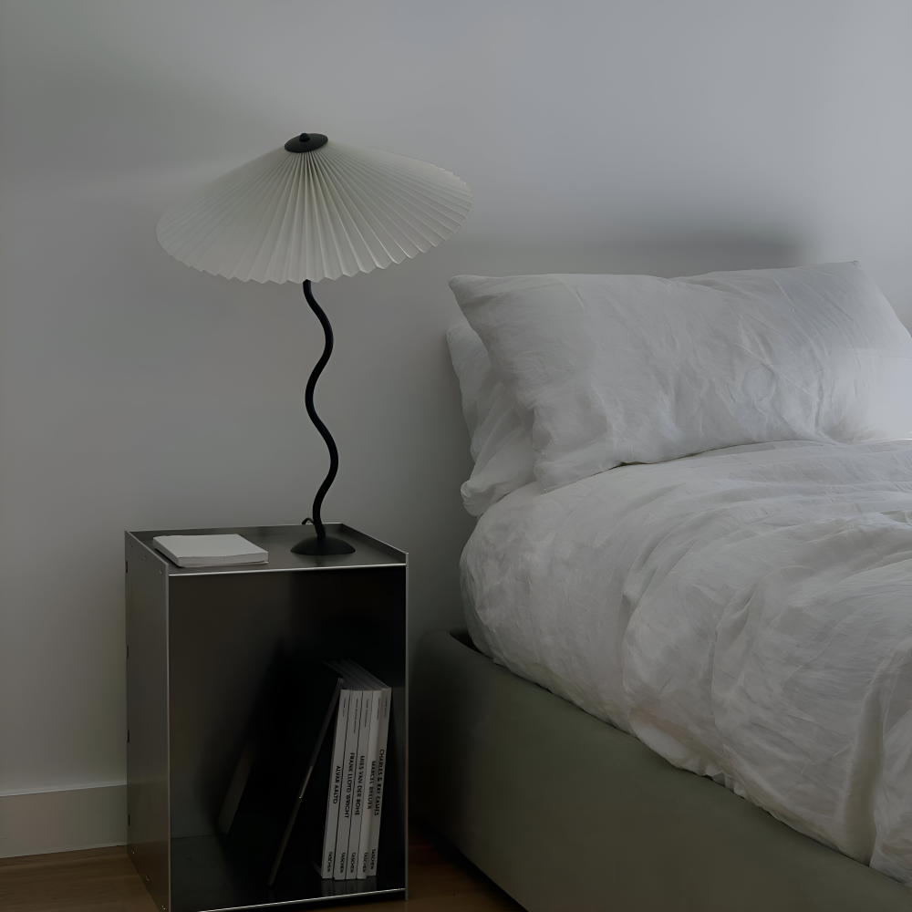 Ori Squiggle Lampe - Gefaltete Tischlampe- Origami LED Tischlampe