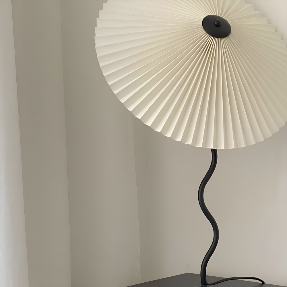 Ori Squiggle Lampe - Gefaltete Tischlampe- Origami LED Tischlampe