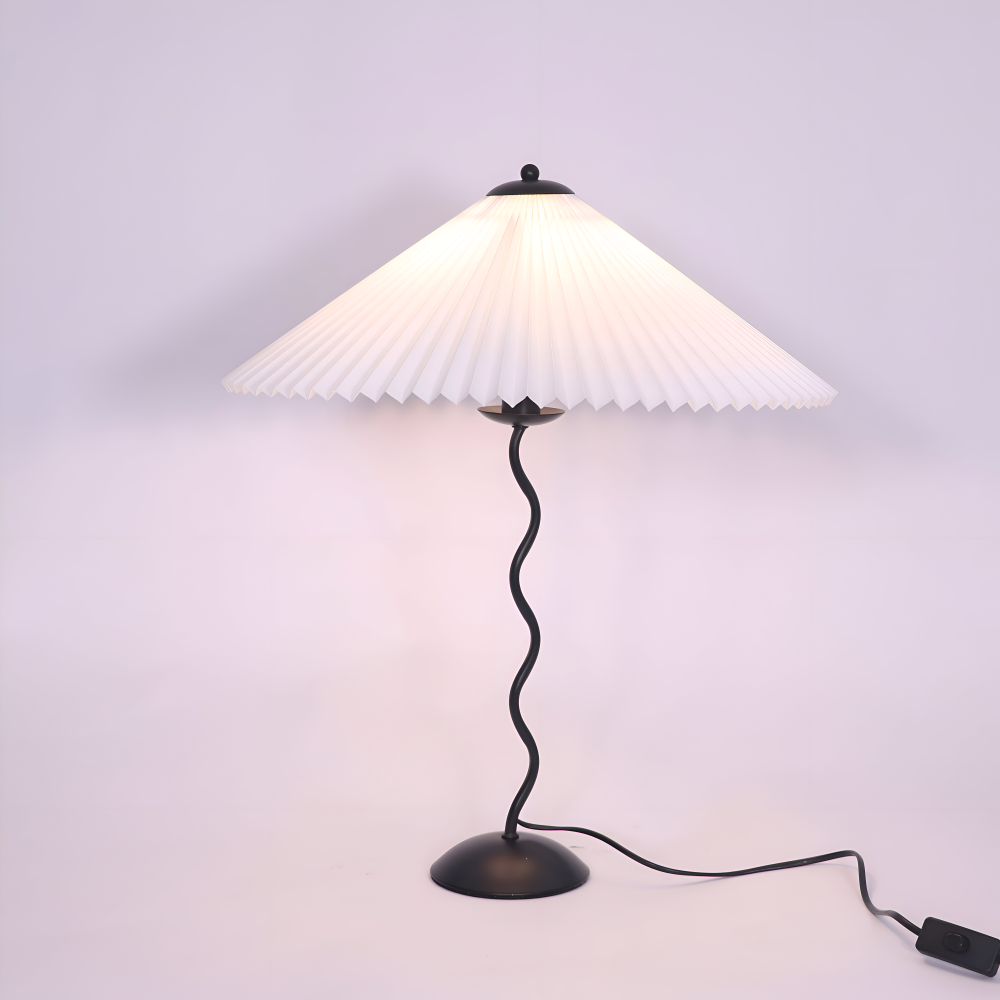 Ori Squiggle Lampe - Gefaltete Tischlampe- Origami LED Tischlampe