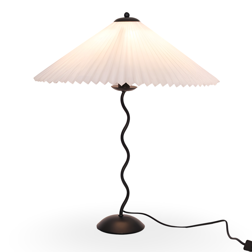 Ori Squiggle Lampe - Gefaltete Tischlampe- Origami LED Tischlampe