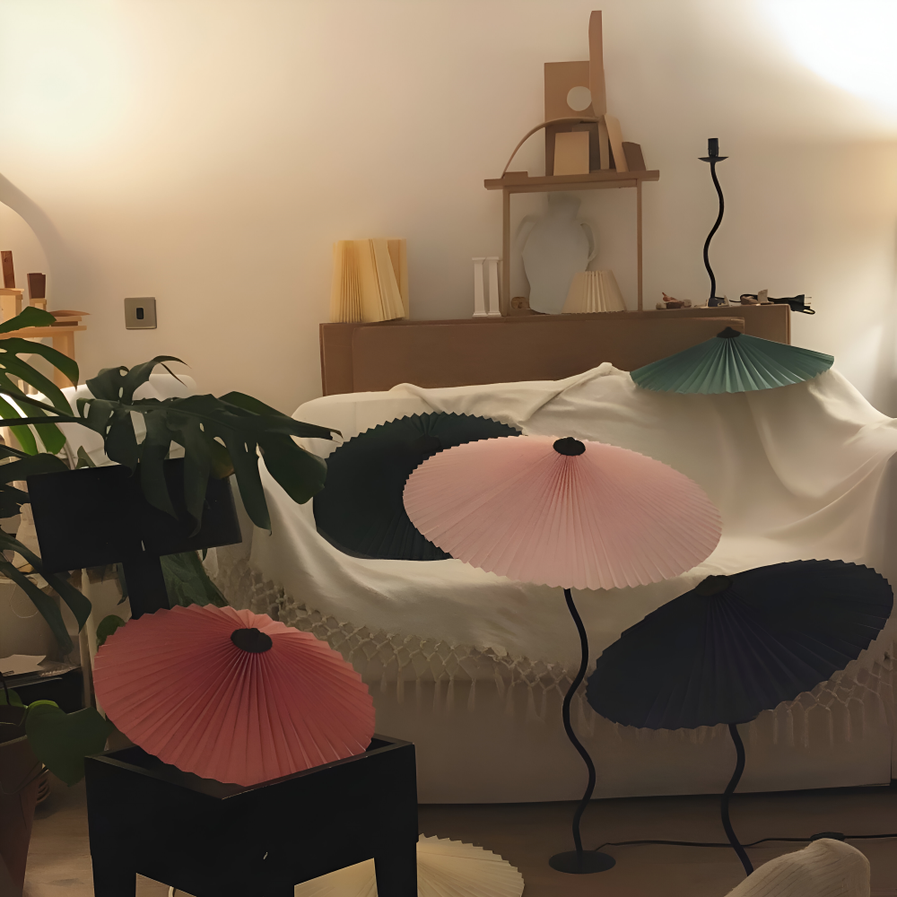 Ori Squiggle Lampe - Gefaltete Tischlampe- Origami LED Tischlampe