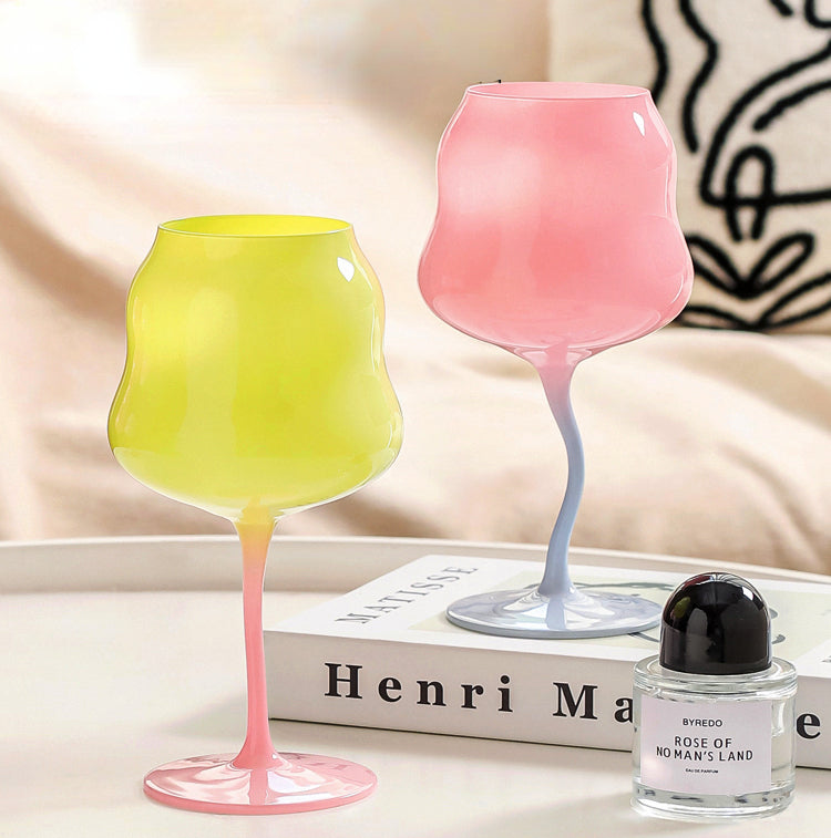 Origineller Unregelmäßiger Weinglas - 473 ml Elegantes Glas für Stilvolles Trinken 1