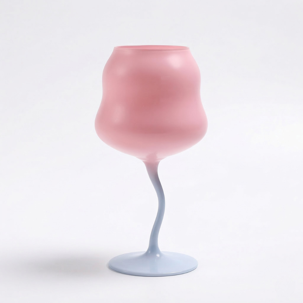Origineller Unregelmäßiger Weinglas - 473 ml Elegantes Glas für Stilvolles Trinken