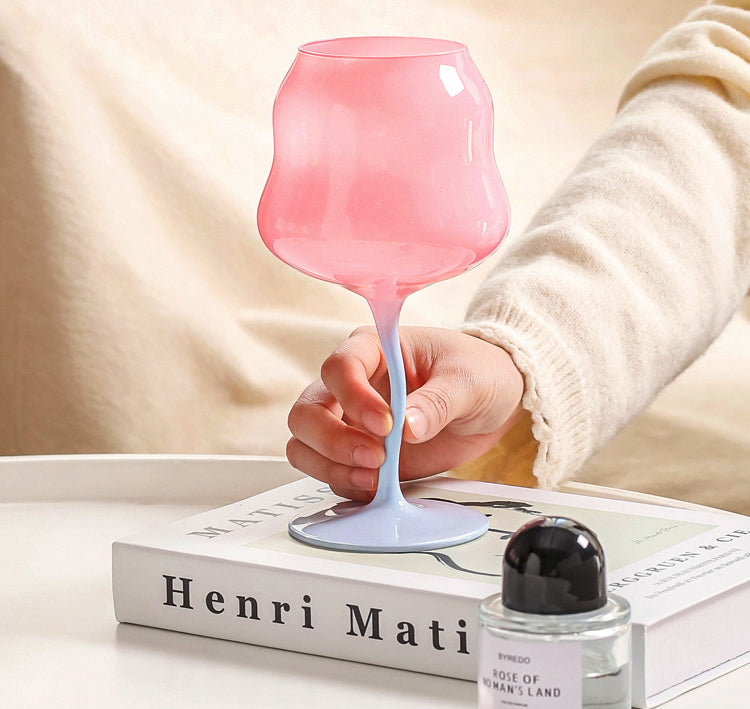 Origineller Unregelmäßiger Weinglas - 473 ml Elegantes Glas für Stilvolles Trinken 2