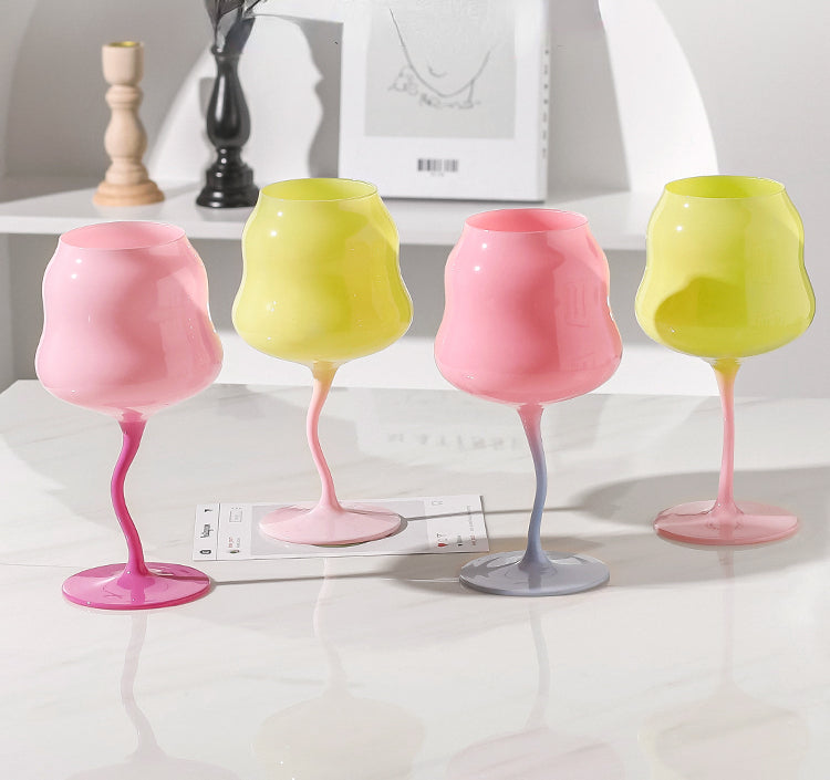 Origineller Unregelmäßiger Weinglas - 473 ml Elegantes Glas für Stilvolles Trinken 4