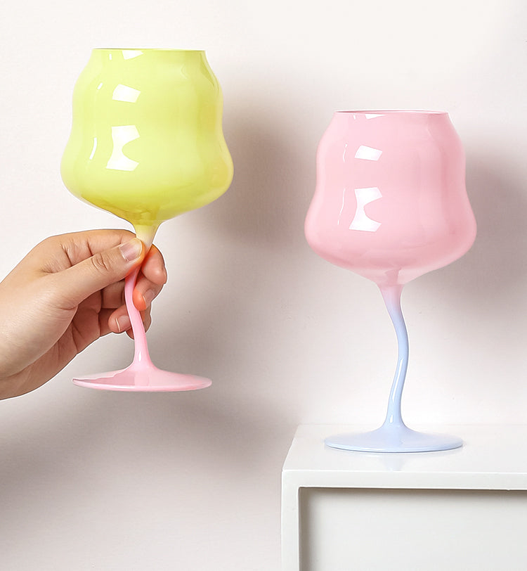 Origineller Unregelmäßiger Weinglas - 473 ml Elegantes Glas für Stilvolles Trinken 5