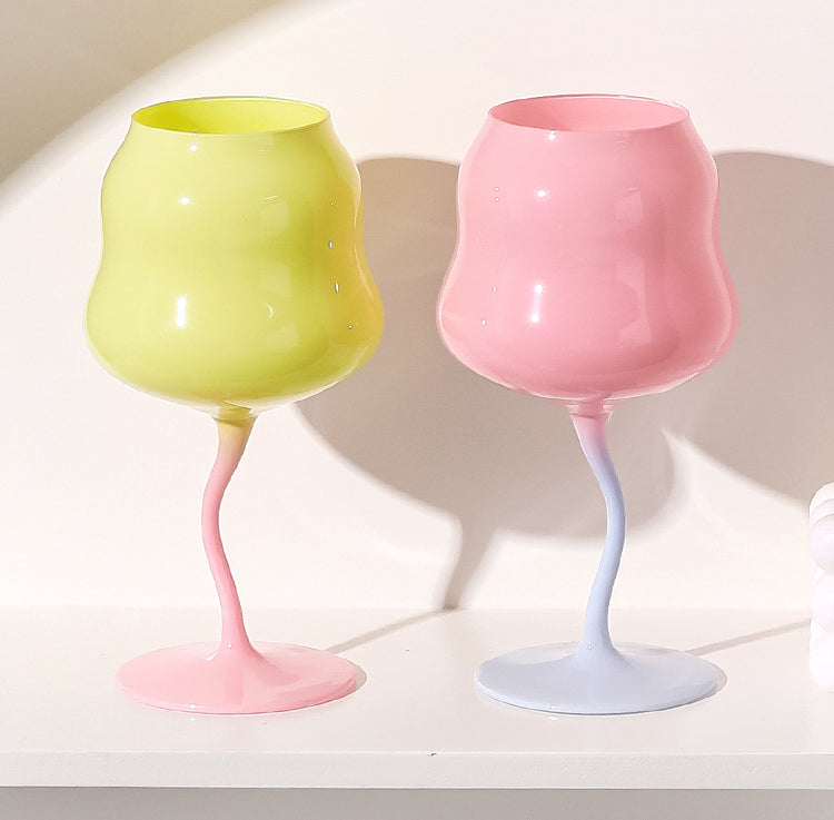 Origineller Unregelmäßiger Weinglas - 473 ml Elegantes Glas für Stilvolles Trinken 6