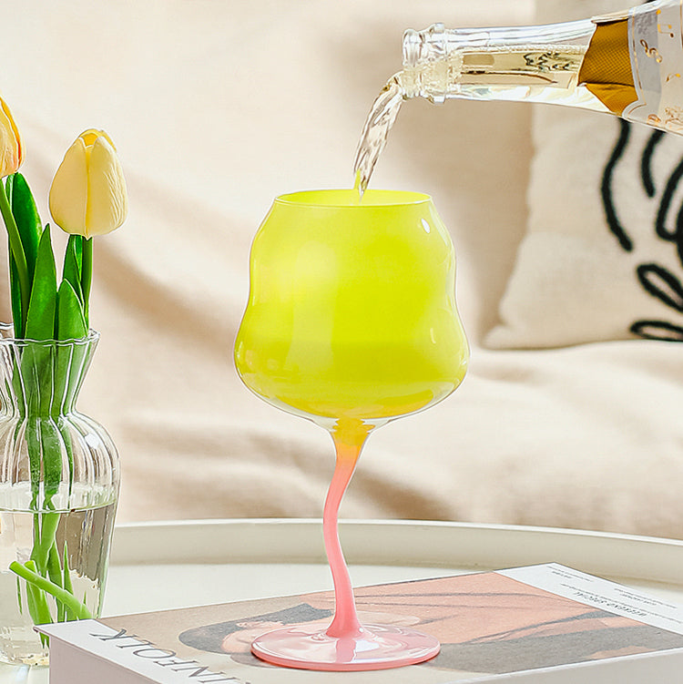 Origineller Unregelmäßiger Weinglas - 473 ml Elegantes Glas für Stilvolles Trinken 7