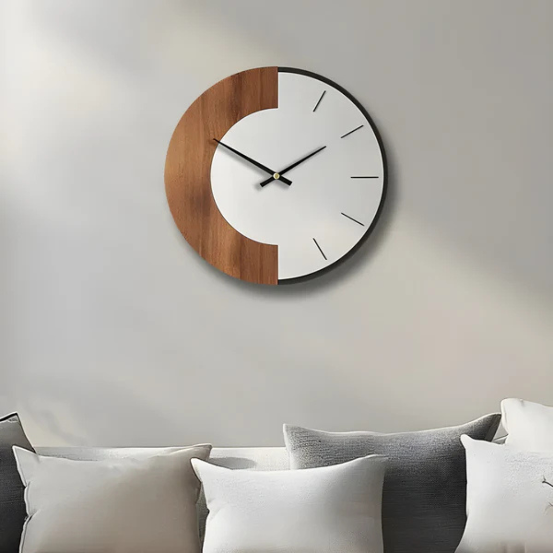 Oud Große Wanduhr | Hochwertiges Holz, Modernes Design 1
