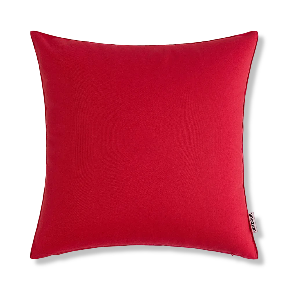 Outdoor Kissenhülle 45x45 cm Wetterfest – Rustikales Leinen-Optik Kissen Natur für Garten & Terrasse – Wasserabweisend