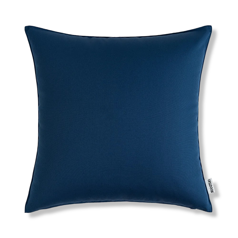 Outdoor Kissenhülle 45x45 cm Wetterfest – Rustikales Leinen-Optik Kissen Natur für Garten & Terrasse – Wasserabweisend