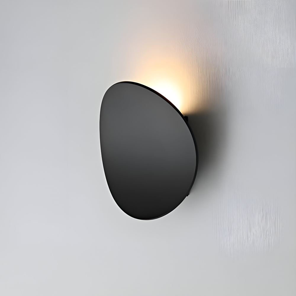 Oval Modern Wandleuchte - Recessed Aluminium Wandlampe - Minimalistisches Wandlampen Design - Wandleuchten LED Indoor
