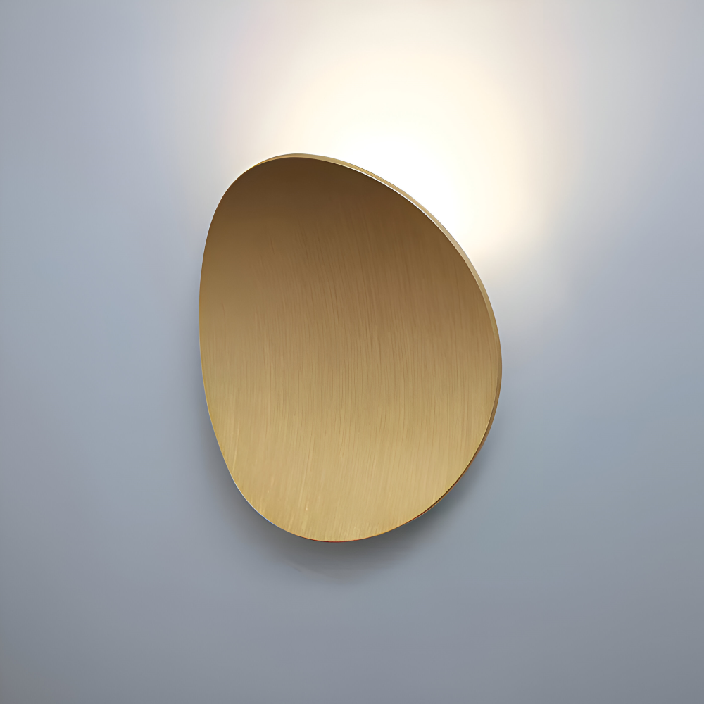 Oval Modern Wandleuchte - Recessed Aluminium Wandlampe - Minimalistisches Wandlampen Design - Wandleuchten LED Indoor
