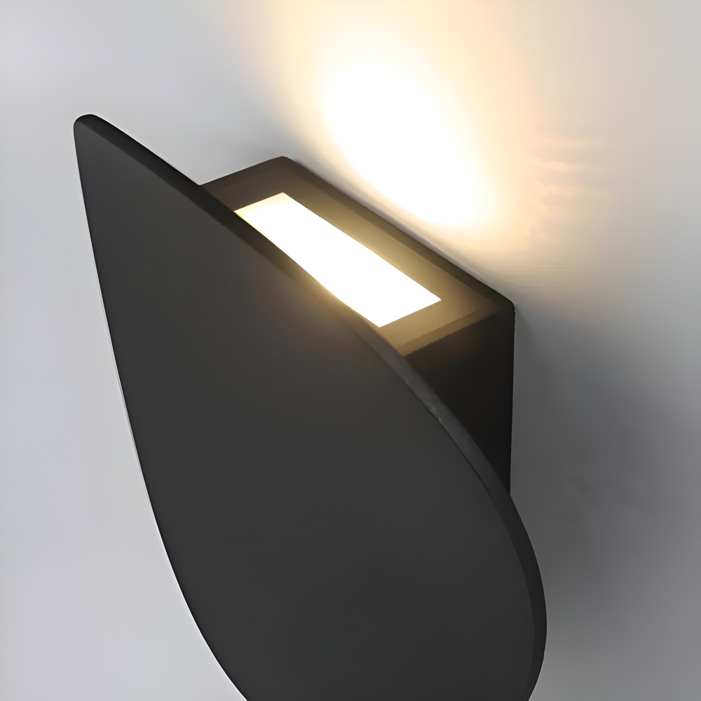 Oval Modern Wandleuchte - Recessed Aluminium Wandlampe - Minimalistisches Wandlampen Design - Wandleuchten LED Indoor
