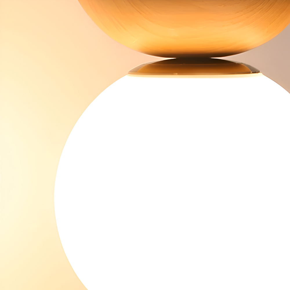 Perle LED-Deckenleuchte - Japanische Kugel Pendelleuchte - Orb Semi Flush Mount Beleuchtung