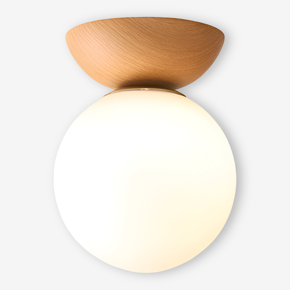 Perle LED-Deckenleuchte - Japanische Kugel Pendelleuchte - Orb Semi Flush Mount Beleuchtung