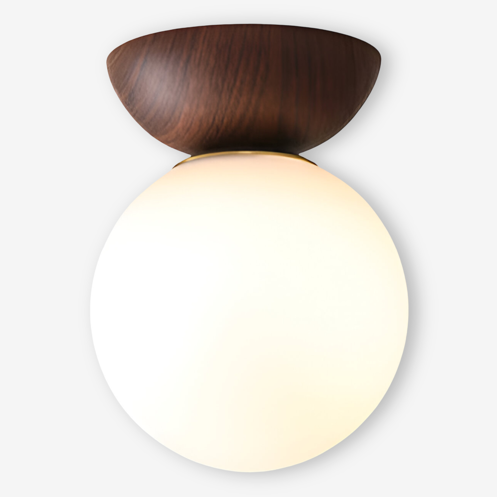 Perle LED-Deckenleuchte - Japanische Kugel Pendelleuchte - Orb Semi Flush Mount Beleuchtung