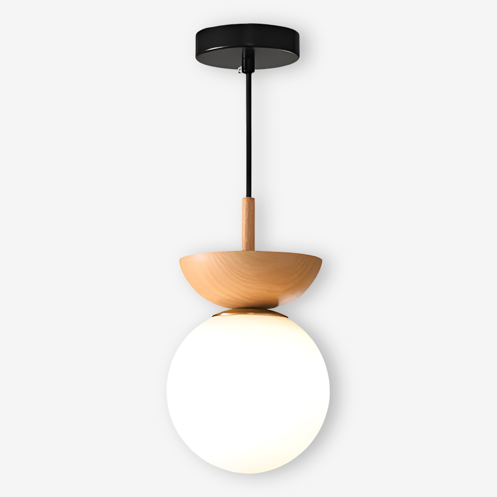 Perle LED-Deckenleuchte - Japanische Kugel Pendelleuchte - Orb Semi Flush Mount Beleuchtung