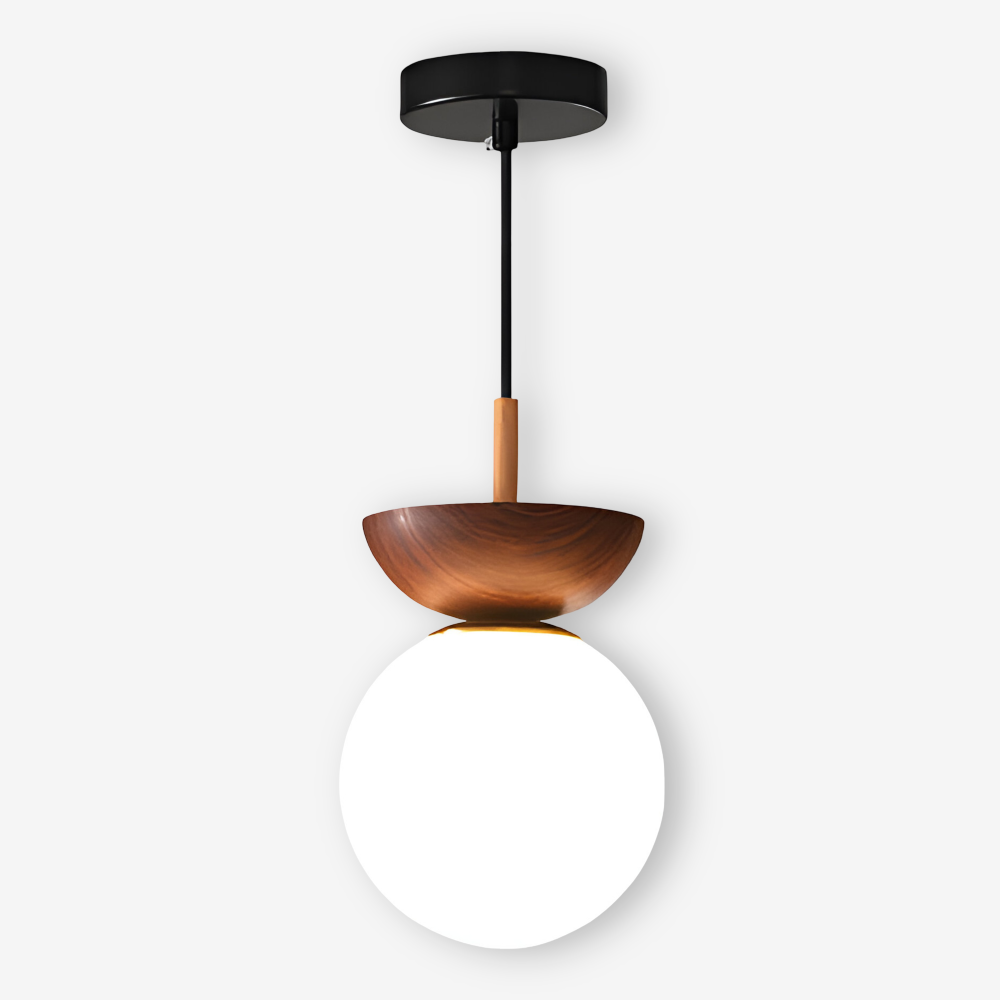 Perle LED-Deckenleuchte - Japanische Kugel Pendelleuchte - Orb Semi Flush Mount Beleuchtung