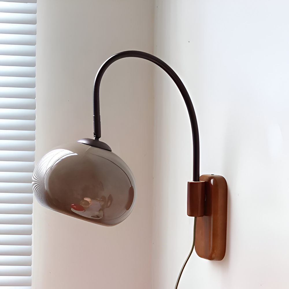 Persi Wandleuchte - Persimmon Glas Wandleuchte - Bauhaus Wandleuchte Design - Schlafzimmer Wandleuchten LED