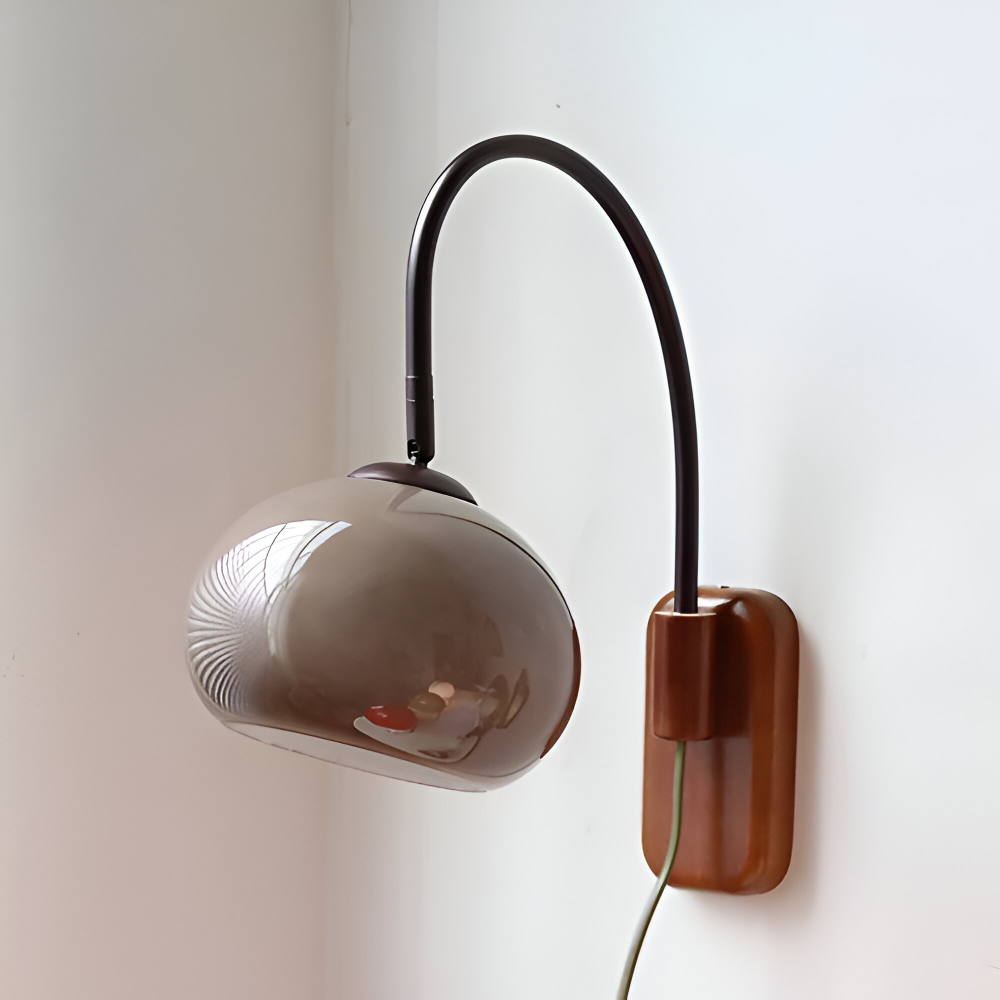 Persi Wandleuchte - Persimmon Glas Wandleuchte - Bauhaus Wandleuchte Design - Schlafzimmer Wandleuchten LED