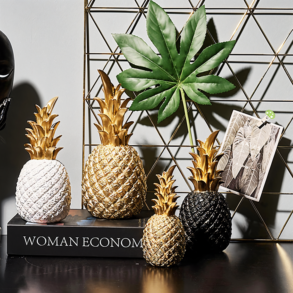 PineArt Decoration - Ananas Ornament aus Harz - Nordisch Kreativ Obstdekoration