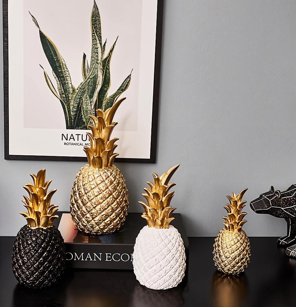 PineArt Decoration - Ananas Ornament aus Harz - Nordisch Kreativ Obstdekoration