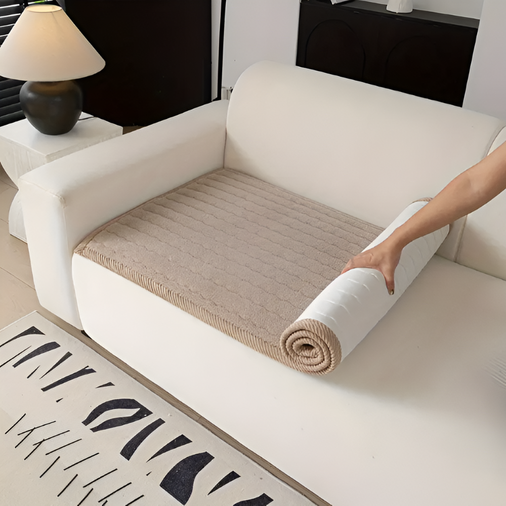 PolyesPlush - Weicher, Rutschfester und Haustierfreundlicher Sofa Cover
