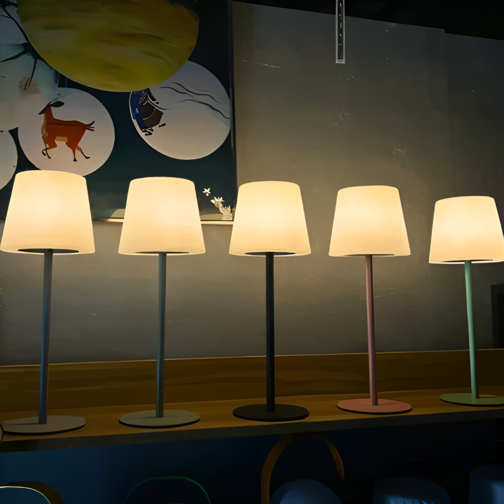 PortaGlim Tischlampe - Minimalistisches USB Betriebenes Kleines LED Nachtlicht