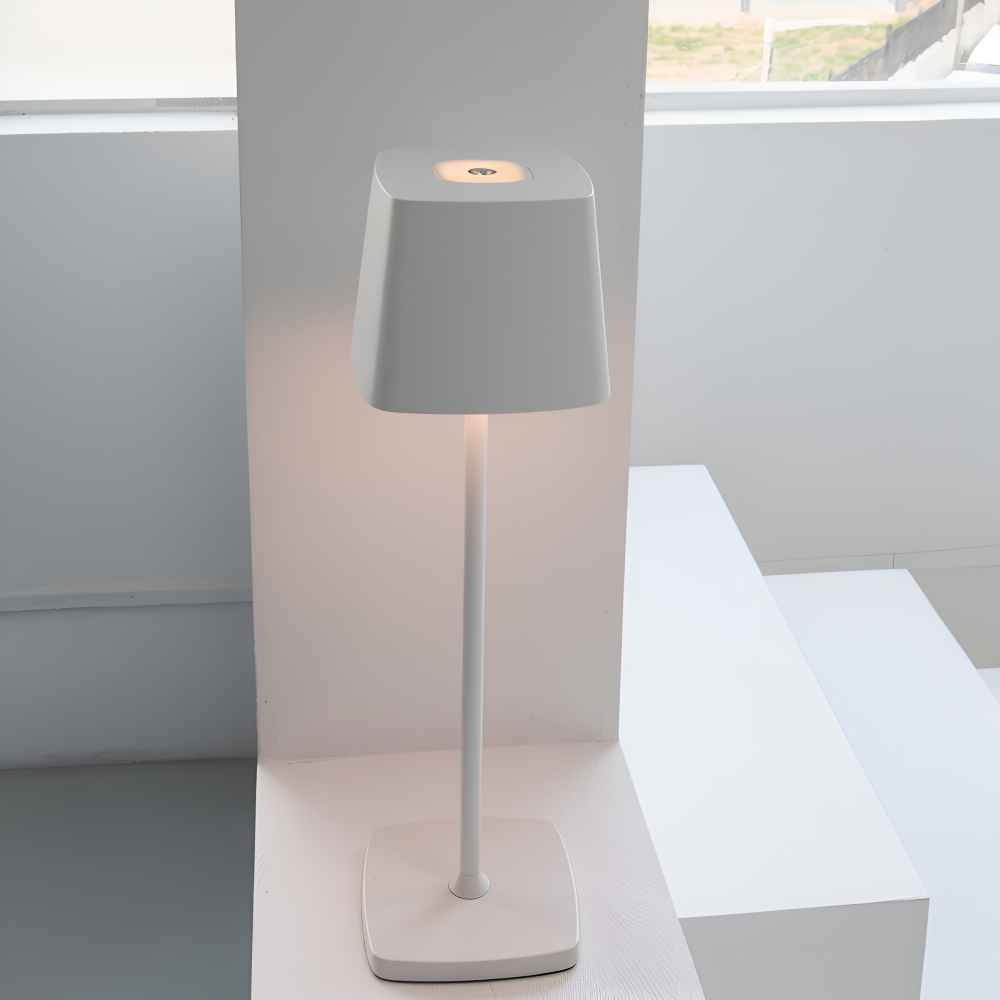 Quadro Tischlampe - Quadratische Dimmbare Wiederaufladbare Lampe - Tragbare LED Touch Lampe