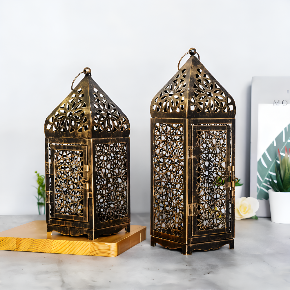 Quaint Arabesque Kerzenhalter - Dekorative Metall Kerzenlaterne