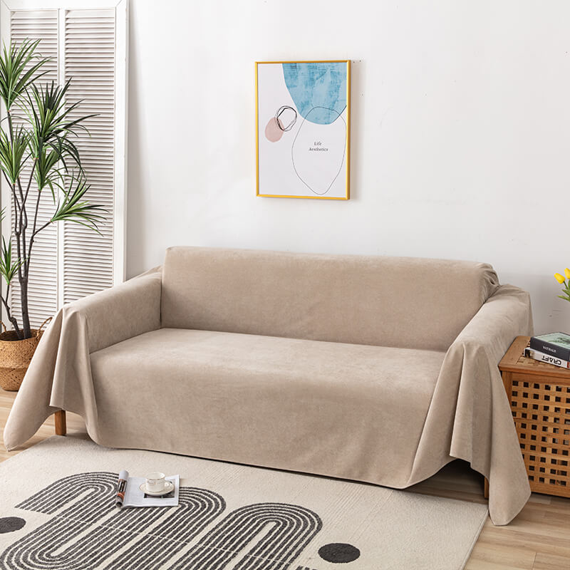 Raffinierter Sofaüberwurf 180x130 cm – Schmutzabweisender Dunkelblauer Cord für die Couch 9