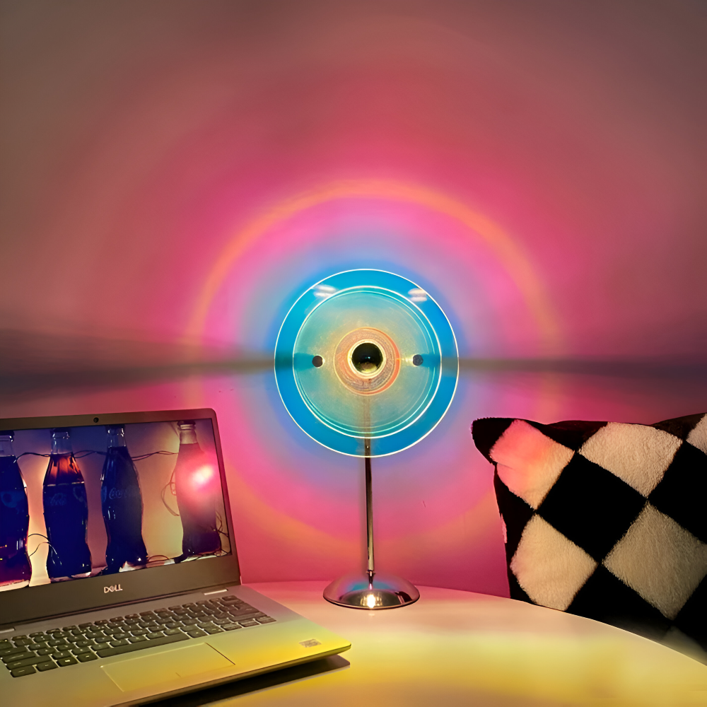 Rays Tischlampe - Retro Disc LED Tischlampe