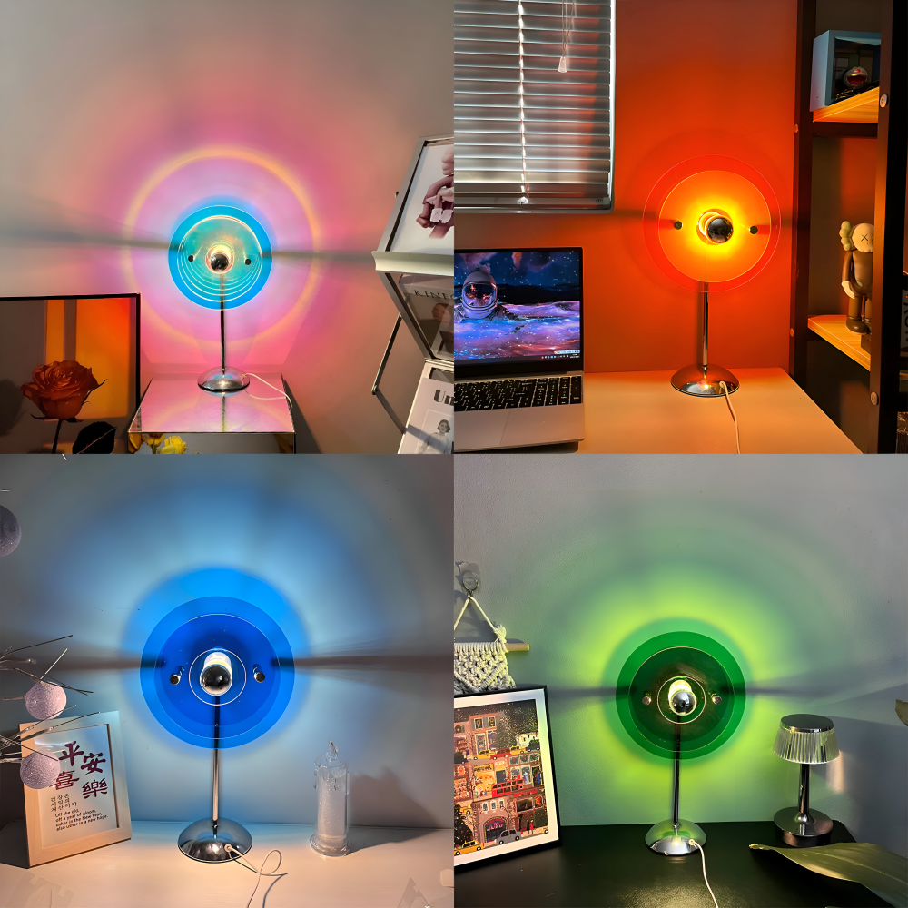 Rays Tischlampe - Retro Disc LED Tischlampe