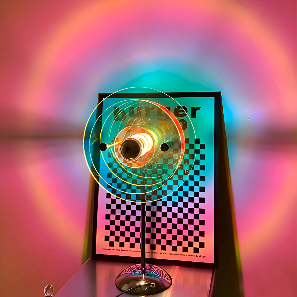 Rays Tischlampe - Retro Disc LED Tischlampe