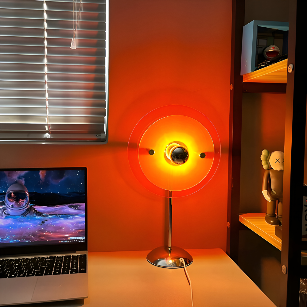 Rays Tischlampe - Retro Disc LED Tischlampe