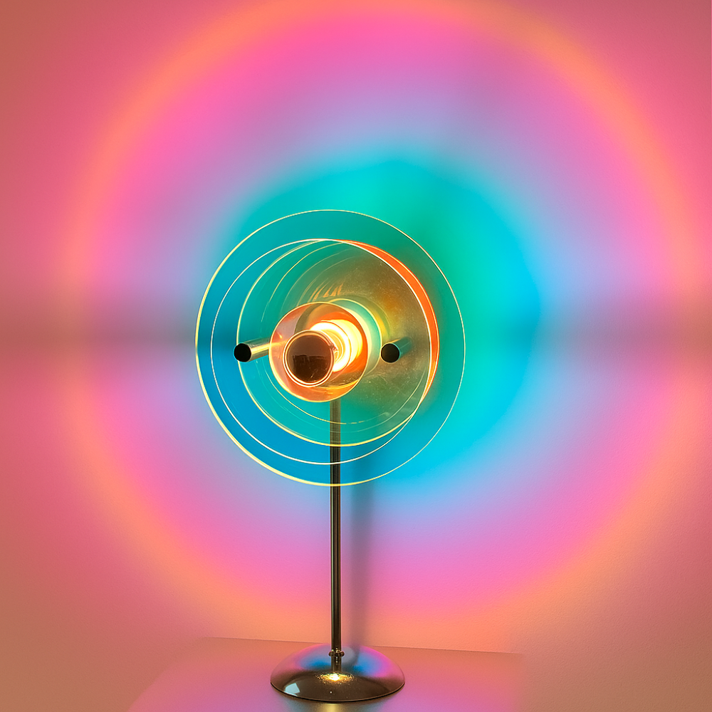 Rays Tischlampe - Retro Disc LED Tischlampe
