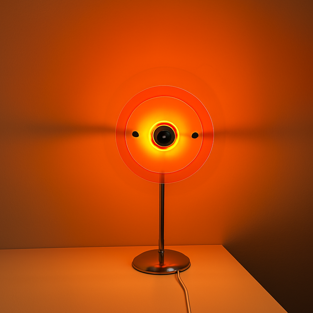 Rays Tischlampe - Retro Disc LED Tischlampe