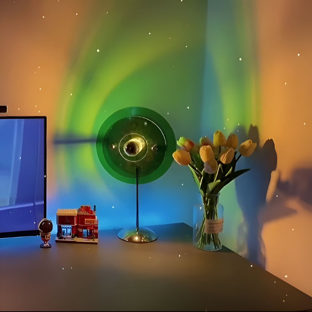 Rays Tischlampe - Retro Disc LED Tischlampe
