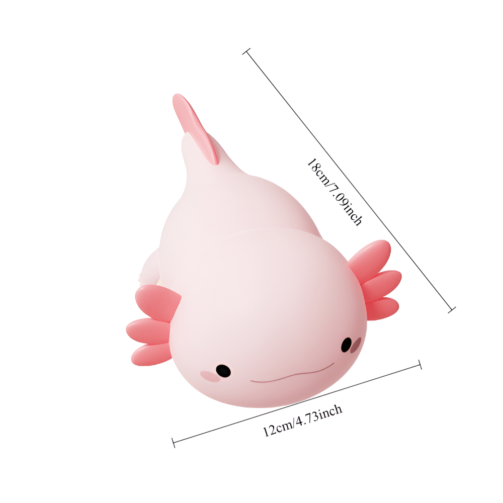 Wiederaufladbare Axolotl Silikon Nachtlicht - Tragbares Kinder Nachtlicht