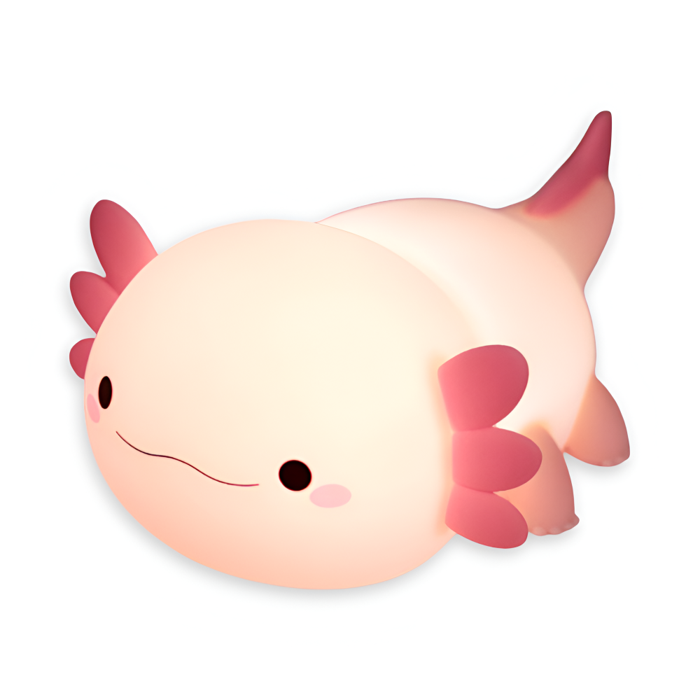 Wiederaufladbare Axolotl Silikon Nachtlicht - Tragbares Kinder Nachtlicht